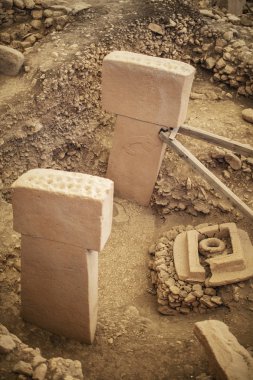 Göbeklitepe, Sanliurfa / Türkiye. Göbekli Tepe, Şanlıurfa, Türkiye 'de bir arkeoloji alanıdır.