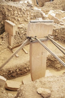 Göbeklitepe, Sanliurfa / Türkiye. Göbekli Tepe, Şanlıurfa, Türkiye 'de bir arkeoloji alanıdır.
