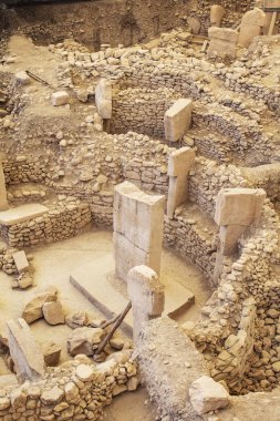 Göbeklitepe, Sanliurfa / Türkiye. Göbekli Tepe, Şanlıurfa, Türkiye 'de bir arkeoloji alanıdır.