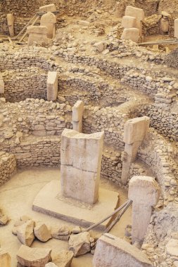Göbeklitepe, Sanliurfa / Türkiye. Göbekli Tepe, Şanlıurfa, Türkiye 'de bir arkeoloji alanıdır.