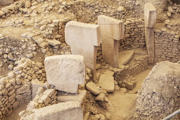 Gobeklitepe Sanliurfa Turkey Gobekli Tepe Archaeological Site Sanliurfa Turkeya — Stock Photo, Image