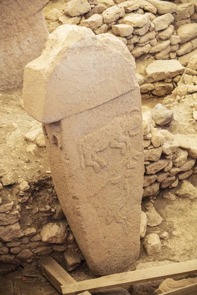 Gobeklitepe Sanliurfa Turquia Gobekli Tepe Sítio Arqueológico Sanliurfa Turquiaa — Fotografia de Stock