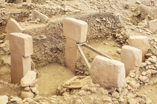 Gobeklitepe Sanliurfa Τουρκία Gobekli Tepe Είναι Ένας Αρχαιολογικός Χώρος Στην — Φωτογραφία Αρχείου