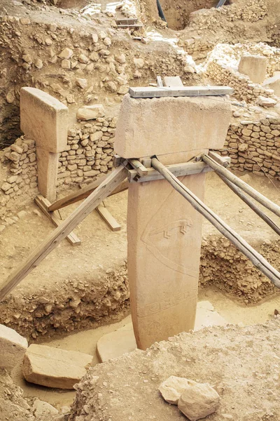 Gobeklitepe Sanliurfa Turchia Gobekli Tepe Sito Archeologico Sanliurfa Turchiaa — Foto Stock