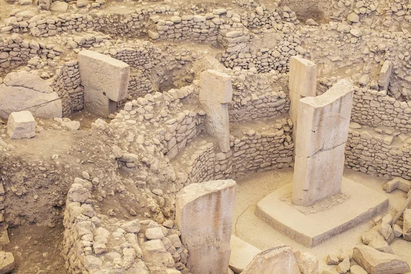 Gobeklitepe Sanliurfa Turkey Gobekli Tepe Archeologické Naleziště Sanliurfa Turkeya — Stock fotografie