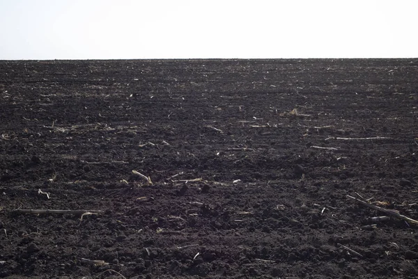 Ploughed Field Spring Prepared Sowing Image May Used Background Space — Stock Photo, Image