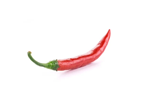Close Red Cayenne Pepper Isolated White Background — Stock Photo, Image