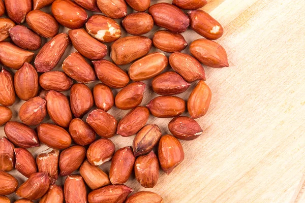 Klumpen Von Köstlichen Gerösteten Erdnüssen Ohne Schale Befindet Sich Einem — Stockfoto