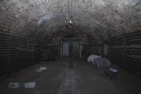 Abandoned Old Wine Cellar Made Limestone Wine Cellar Republic Moldova — Stock Photo, Image