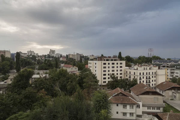 Hermosa Vista Distrito Central Chisinau Esta Imagen Encuentran Barrio Colina — Foto de Stock