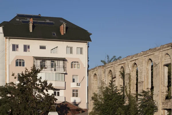 Blocco Appartamenti Vecchia Sinagoga Questi Edifici Trovano Nel Centro Chisinau — Foto Stock