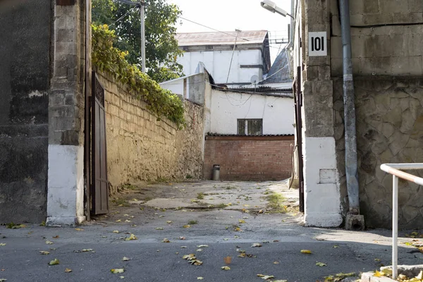 Verlaten Oude Werf Oude Binnenstad Sciusev Straat Chisinau — Stockfoto