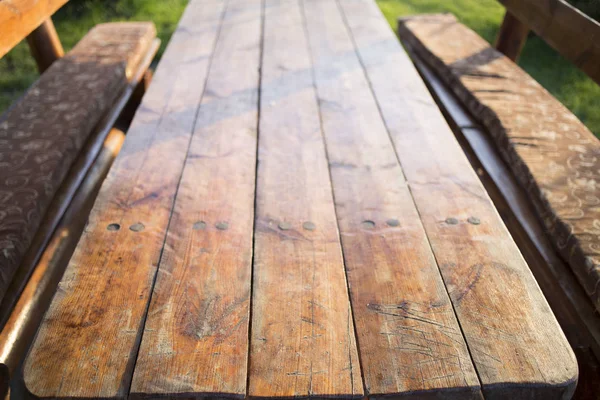 Perspective Base Wooden Table Boards Image May Used Background — Stock Photo, Image