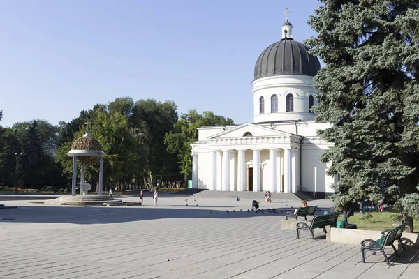 Büyükşehir katedral Nativity Rab. Ana Katedrali Moldova Ortodoks Kilisesi Merkezi Chisinau Moldova 13 Ağustos 2018 olduğunu.