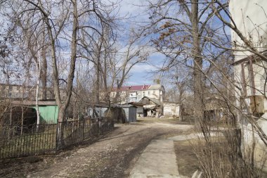 1960'larda tipik bir Sovyet beş katlı ev.