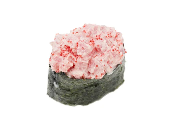 Primo piano di gunkan maki con caviale . — Foto Stock