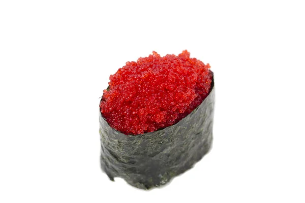 Fechar de gunkan maki com caviar . — Fotografia de Stock