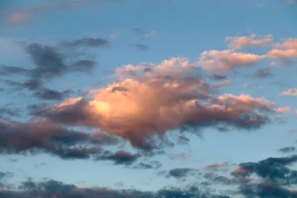 Красочное Драматическое Небо Облаком Закате Небо Молдовы — стоковое фото