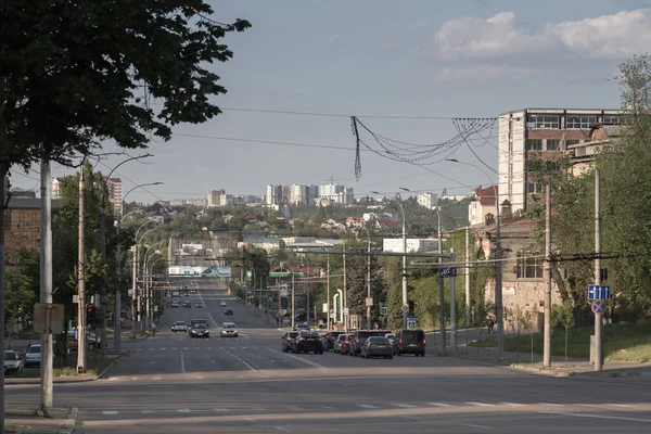 Vue Chisinau Depuis Rue Mihai Viteazul Chisinau Moldavie Mai 2020 — Photo