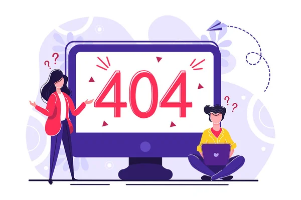 Ошибка бизнес-концепции 404 — стоковый вектор