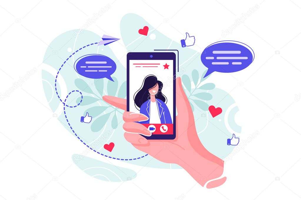 Video chat application concept