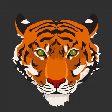 Kızgın kaplan kafa