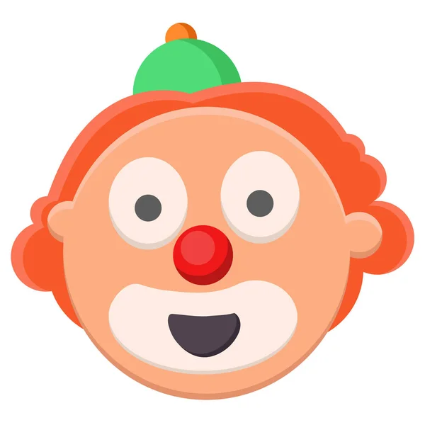 Rolig ansikte clown — Stock vektor
