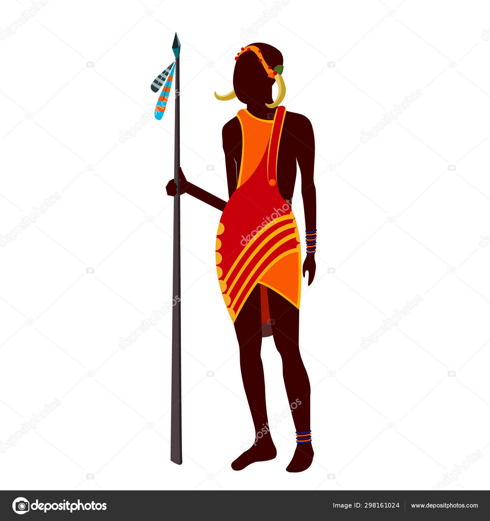 Download Tribal African People Royalty-Free Stock Illustration