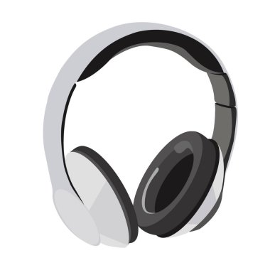 Modern teknoloji, büyük kulaklıklar 