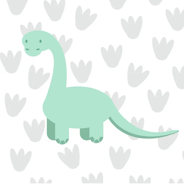 Милые динозавры. Забавный мальчик. Иллюстрация — стоковый вектор
