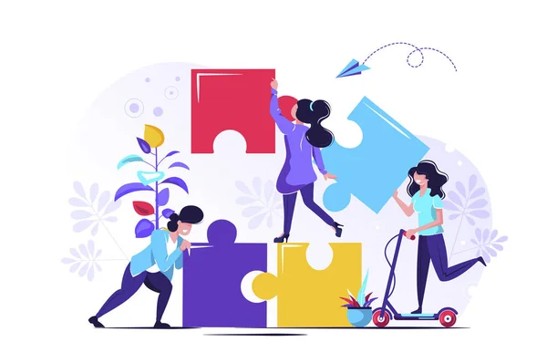 İş konsepti. Takım metaforu