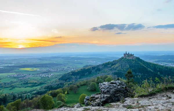 Sunrise view on Burg Hohenzollern. Germany