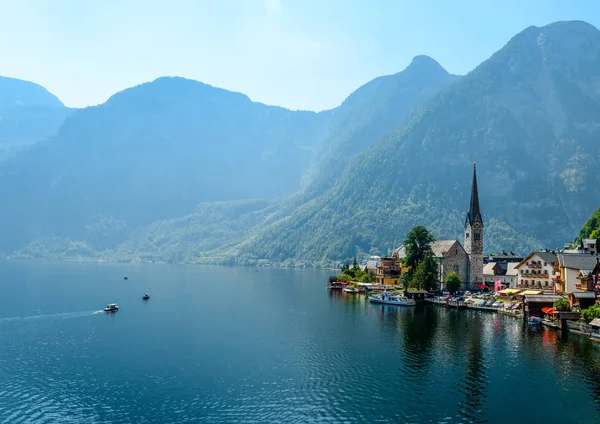 Hallstatt görünümünde. Avusturya