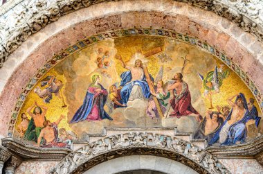 Venedik, Italya güzel bir görünüm. Katolik Kilisesi Chiesa di San 