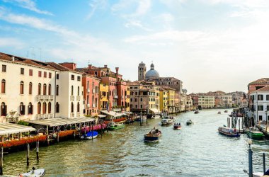 Venedik, Italya güzel bir görünüm. Katolik Kilisesi Chiesa di San 
