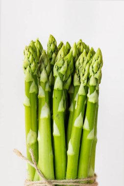 Taze yeşil kuşkonmaz makro 