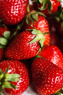 Taze çilek kırmızı makro