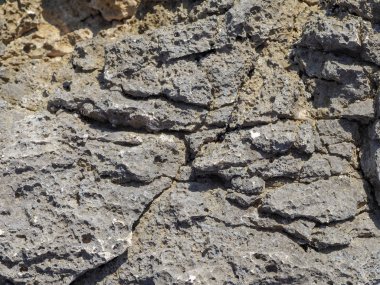 Deniz kıyısında taş dokusu