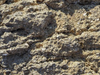 Deniz kıyısında taş dokusu