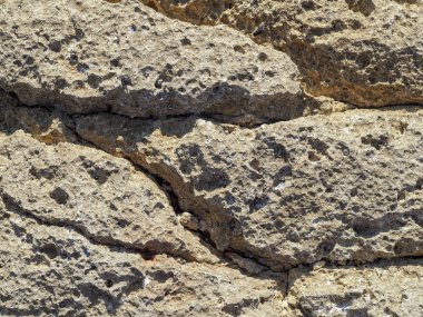 Deniz kıyısında taş dokusu