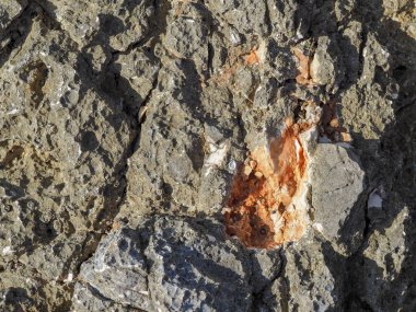 Deniz kıyısında taş dokusu