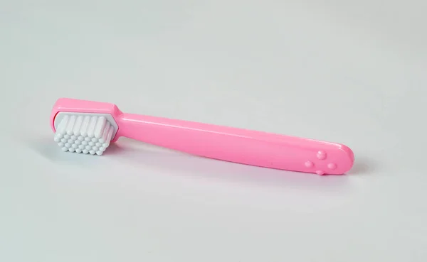 Model Toothbrush Baby Toy White Background — Stock Photo, Image