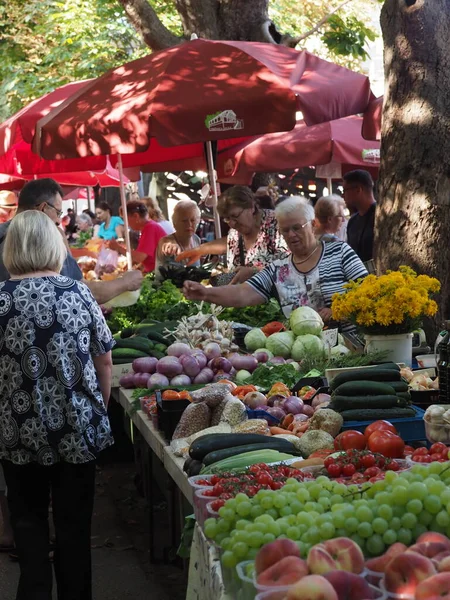 Хорватія Медулін Липня 2019 Року Дозрілі Сільськогосподарські Фрукти Овочі Місці — стокове фото