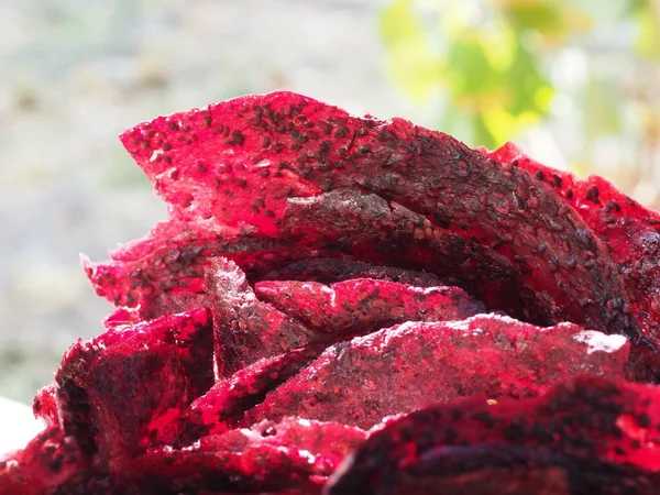 Feuilles Pastille Mûres Dans Bocal Verre — Photo