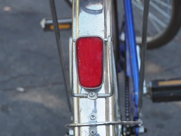 Tylne Światło Odblaskowe Roweru Turystycznego — Zdjęcie stockowe