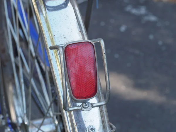 Tylne Światło Odblaskowe Roweru Turystycznego — Zdjęcie stockowe