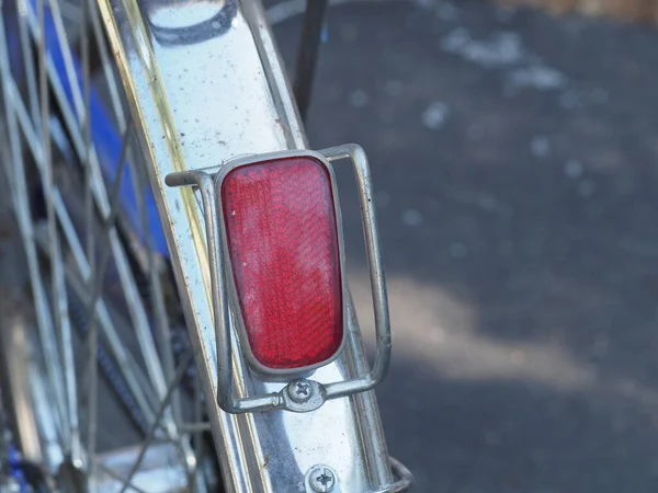 Rücklichtreflektor Eines Touristenfahrrades — Stockfoto