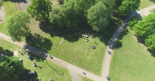 Les Gens Font Fête Dansent Festival Musique Amazing Green Park — Video