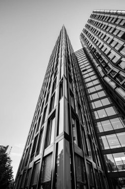 Hamburg, Almanya-Temmuz 03, 2018: Tanzende Tuerme (anlam dans kuleleri) Reeperbahn St Pauli gökdelen Hadi Teherani BRT Architects tarafından tasarlanan. 