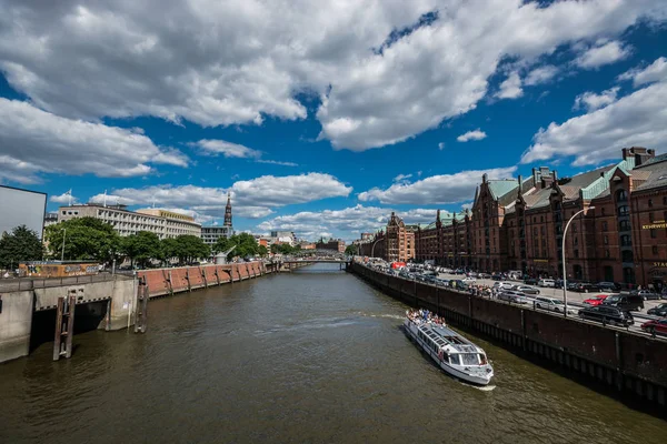 Hamburg Germania Giugno 2018 Magazzino Amburgo Speicherstadt Germania — Foto Stock